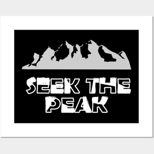 Climbing - Seek the peak Posters and Art